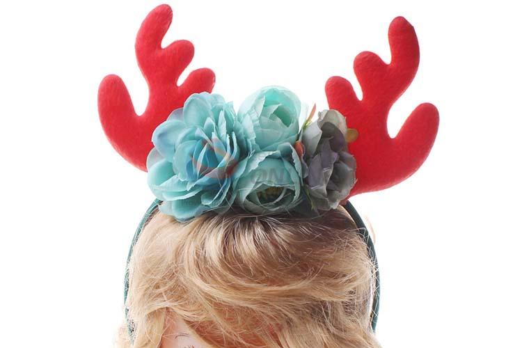 Latest Style Christmas Baby Buckhorn Flower Hairhand Ornaments