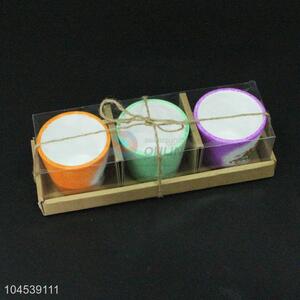 Promotional Nice 3pcs Ceramic Flowerpot for Sale