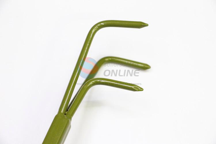 Promotional Gift Iron Garden Rake Tool with Plastic Handle