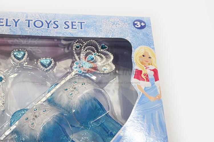 Promotional Item Attractive Plastic Princess Queen Crown Accessory Jewel for Girls