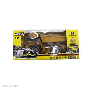 Cheap Price 1:18 Scale 6 Channel R/C Dump Truck Model for Sale