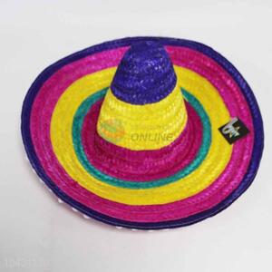 Colorful 49cm Mexican Pom Pom Sombrero