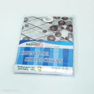 Factory sales water-repellent shower curtain with hooks
