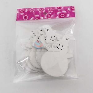 7PC/Set Snowman Shaped Wooden Craft for Decoration