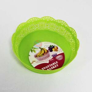 Green Color Hollow Side Fruit Plate
