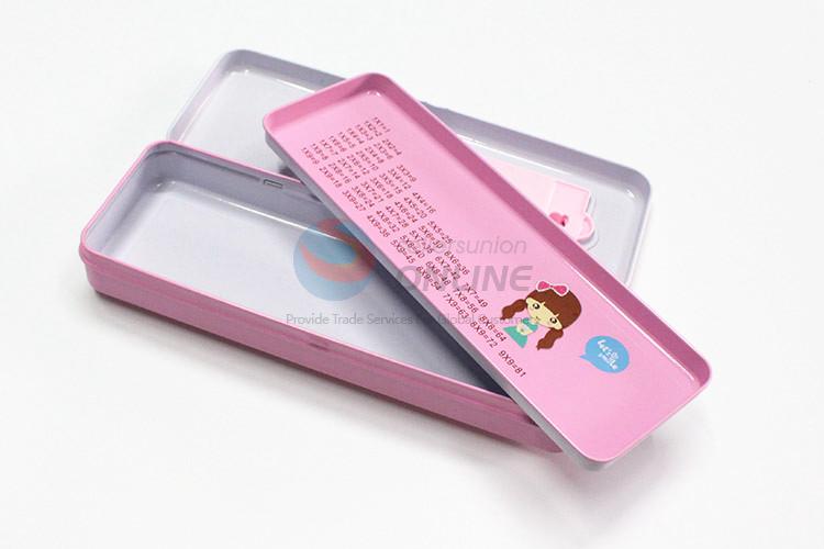 Wholesale cartoon printing pencil box with comb&mirror