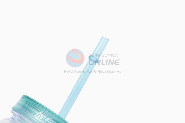 Factory directly sell plastic water bottle with straw