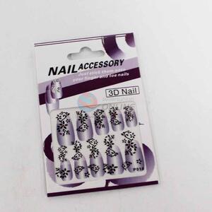 3D Nail Sticker Black Silver Multi-size Lines Adhesive Transfer Sticker