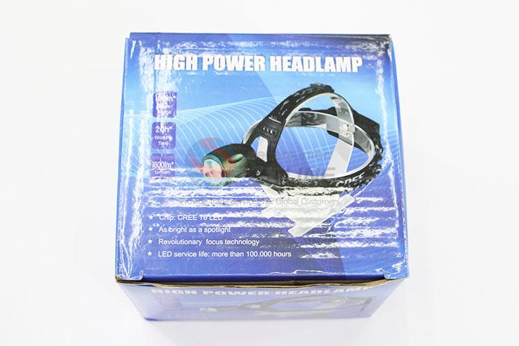 Popular Top Quality Adjustable Head Lamp 18650 Battery Front Light