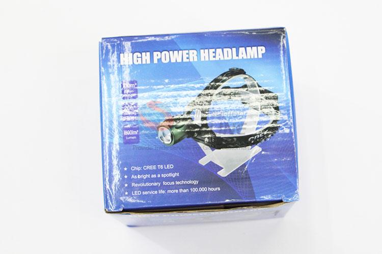 Top Quality Headlight Tube Torch LED Flashlight+18650 Batteries