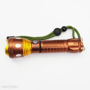 Normal Low Price Golden Color Aluminum Alloy Super Flashlight with T6 Lamp Bulb