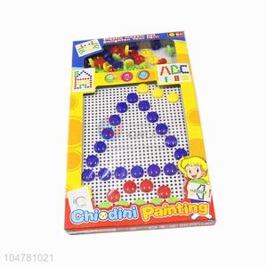 Top sale colorful mushroom nails puzzle toy