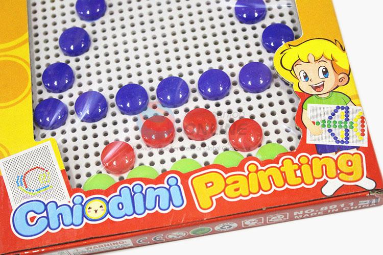 Top sale colorful mushroom nails puzzle toy
