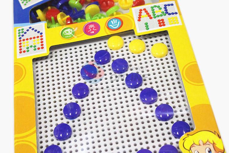 Top sale colorful mushroom nails puzzle toy