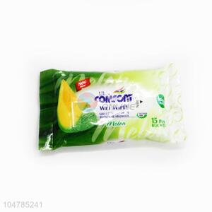 Elegant 15 Pieces Clean Wipes Wet Tissue High Quality Baby Wipes