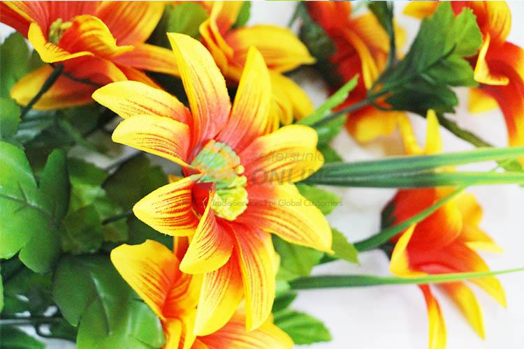 Low Price Yellow Color A Bunch of Artificial Flower Real Touch Fake Flower