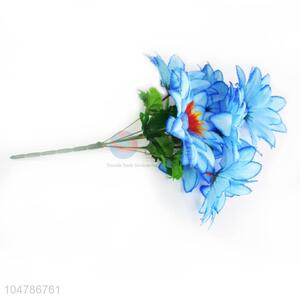 Little Blue Color Fake Flower for Home Decoration