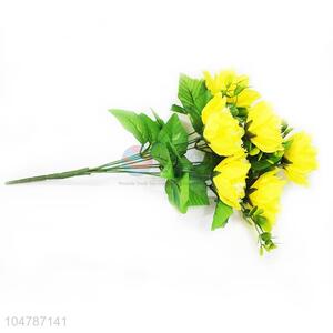 A Bunch of Yellow Color Artificial Flower for Home Docoration