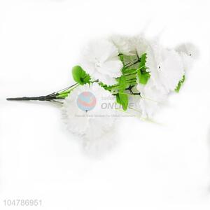 White Color Artificial Flower Home Decoration Multicolor Craft Ornaments