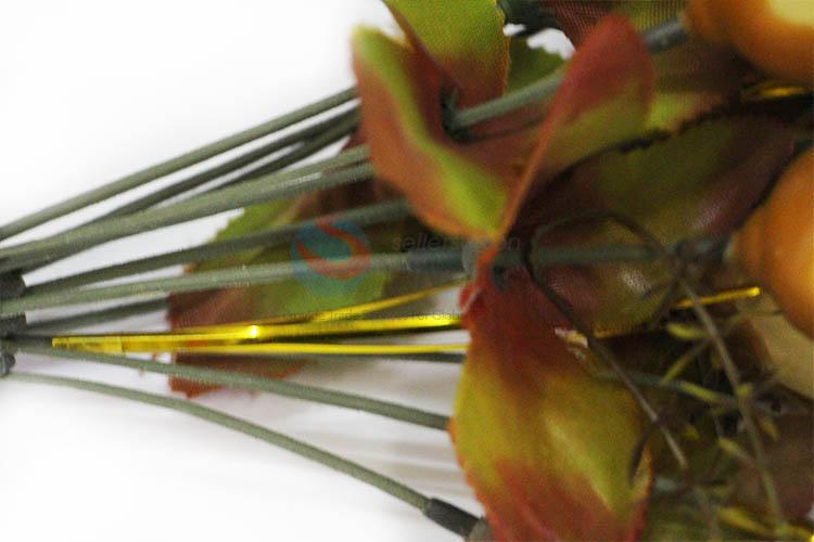 Yellow Color Home Decoration A Bunch of Artificial Flowers European Fall Vivid