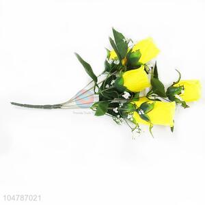 Yellow Color Fake Flower for Wedding Home Party Decoration