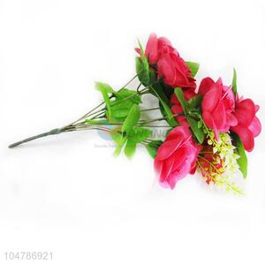 Red Color Artificial Red Roses Decoration Charm Artificial Flowers
