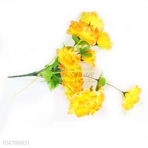 Yellow Color Artificial Flower Home Garden Decoration