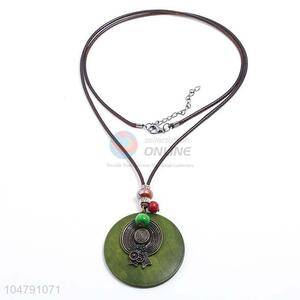 Bottom price vintage alloy pendant wooden necklaces