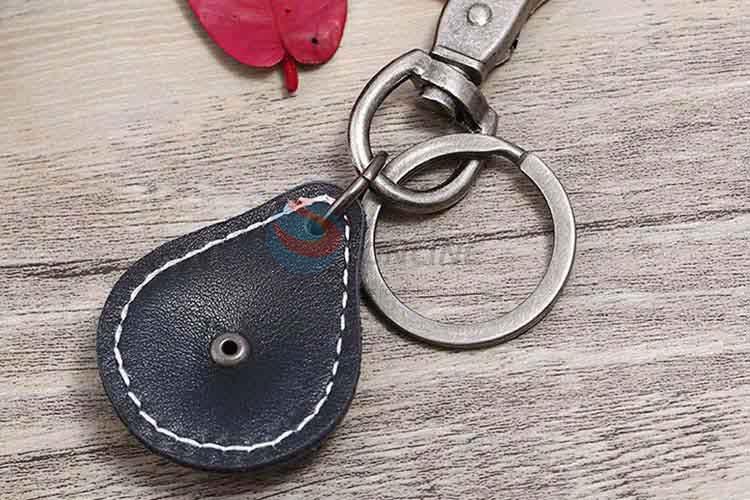 Bottom price cowhide key chain key ring