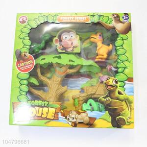 China Supply Plastic Cartoon Forset Animal Set Kids Toy