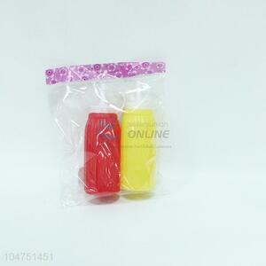 Fashionable low price 2pcs red/yellow oil bottles