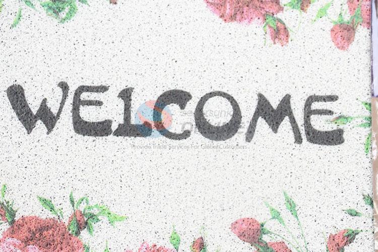 Wholesale Factory Supply drawing door mat with Flower Pattern