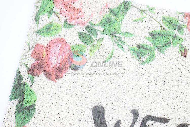 Wholesale Factory Supply drawing door mat with Flower Pattern
