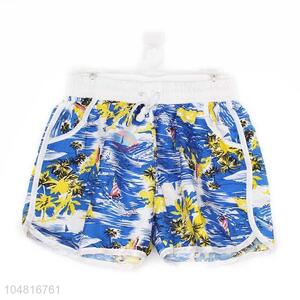Competitive Price Casual Printed Elastic Waist Women Short Beach Pants