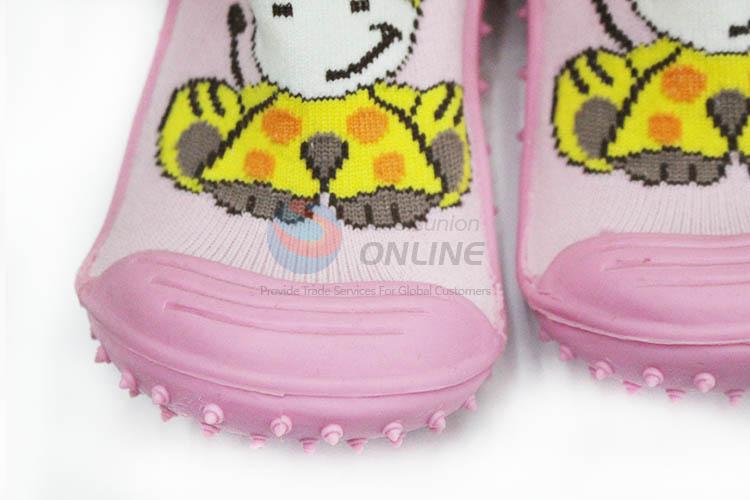 Cheap Promotional Cute Cartoon Baby Socks With Rubber Soles