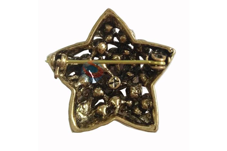 Best selling star pearled alloy brooch