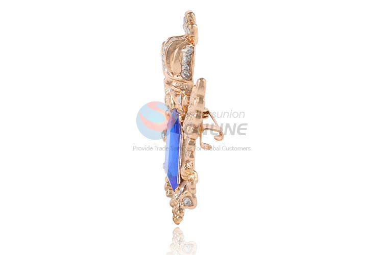 Nice fashion cheap diamond-studded alloy brooch