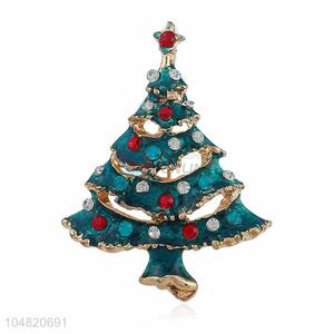 China wholesale Christams tree shape alloy brooch