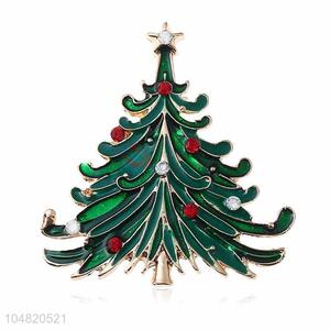 Wholesale new style Christams tree shape alloy brooch
