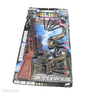 Fashion Style Plastic Police Shooting Gun For Kids