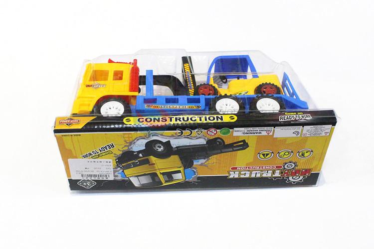 Low price kids inertia truck&crane toy