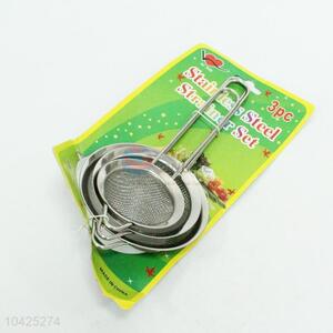 Hot sale stainless steel oil strainer,3pc/card