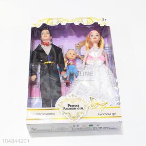 China Factory Plastic 11 Cun Family <em>Dolls</em> Toy for Kids