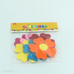 8pcs colorful flower shape decorative crafts