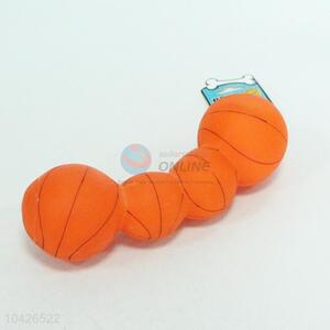 Orange ball shape pet toy