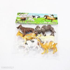 Factory sales plastic farm animals 6pcs