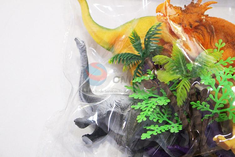 Most popular cheap plastic dinosaur model toy 6pcs