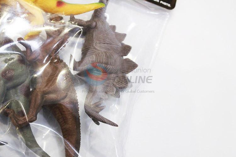 Nice fashion cheap plastic dinosaur model toy 6pcs
