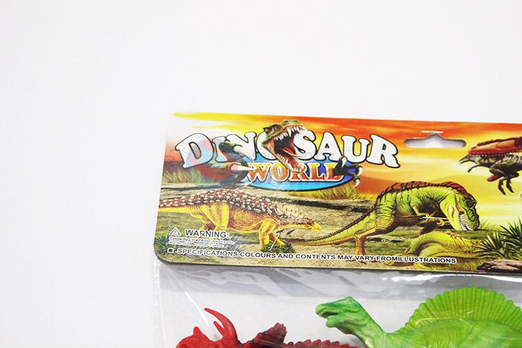 Bottom price plastic dinosaur model toy 6pcs