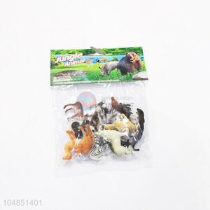 Made in China plastic jungle animal toy 12pcs